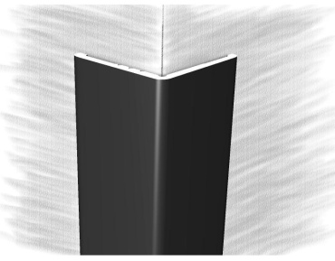 Профиль 15x2700 мм, алюминий черный