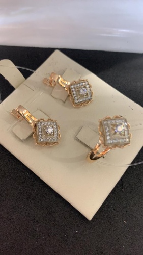 Diamond SET5072 вес 7.51 г золото, фианит