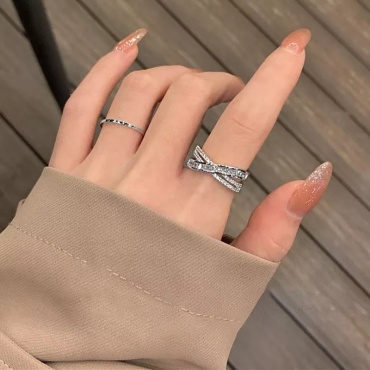 Кольцо Mio amore Mio amore размер регулируемый ювелирный сплав, цирконий