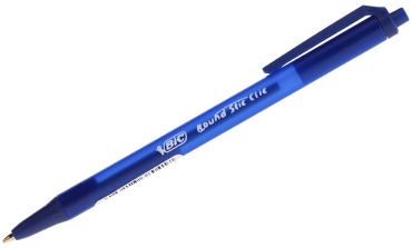Ручка шариковая Bic Round Stic Clic 1 шт, 1 мм, цвет чернил синий