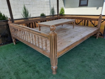 Топчан евро 3x2.5x1 м, сосна