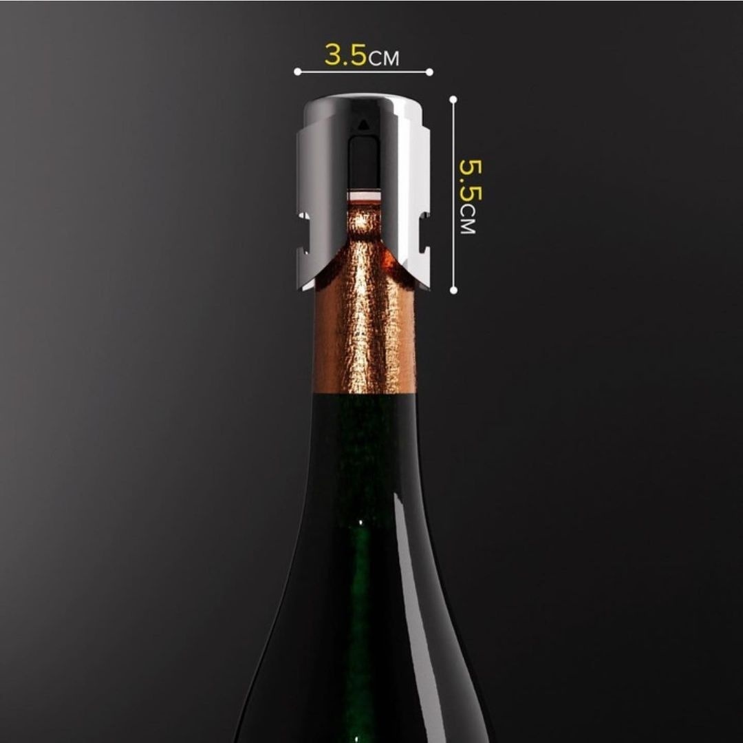 Stainless Steel пробка для бутылки 24452 серебристый 1 шт