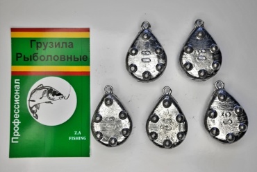 Z.A Fishing грузило с петлей 90 грамм 5 шт