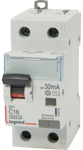 Дифференциальный автомат Legrand AC 16 30 мА класс AC
