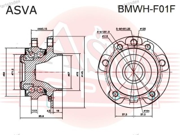 ASVA Ступица Колеса BMWHF01F
