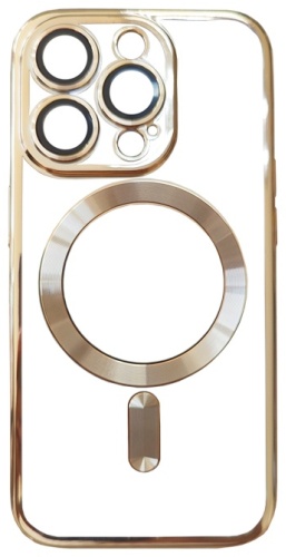 Чехол BERLIA для Apple iPhone 15 Pro золотистый