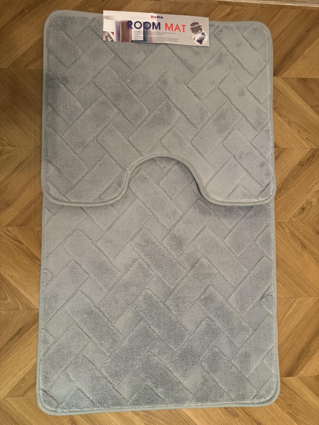 Комплект ковриков 16682477_BTW_grey9560 95x60 см, микрофибра