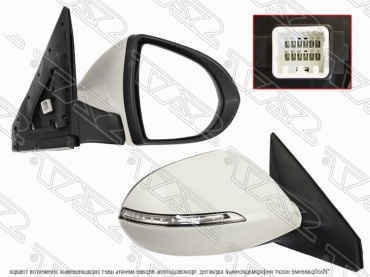 Зеркало в сборе SAT ST-16-0058 правое для Kia Sportage 2010-2016