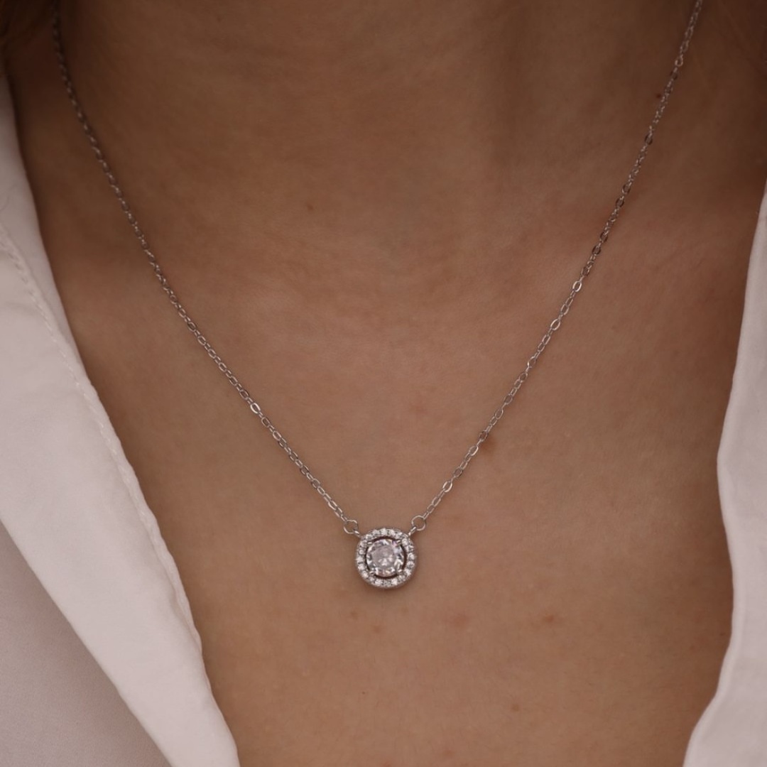 Колье Ipekyolu Jewellery 649130124AY длина 40 см вес 3 г серебро, фианит
