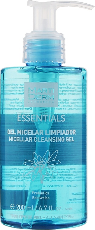 MARTIDERM Essentials Micelar Limpiador мицеллярный гель для снятия макияжа 200 мл