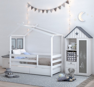 Детская кровать Home 1 8, белый