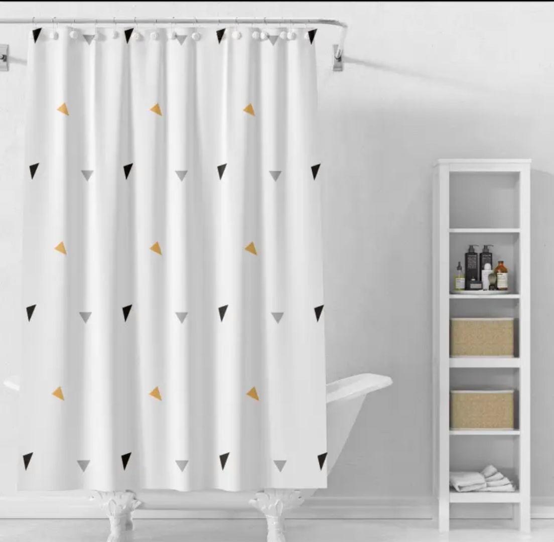 Штора Geo788 145x180 белый, PEVA