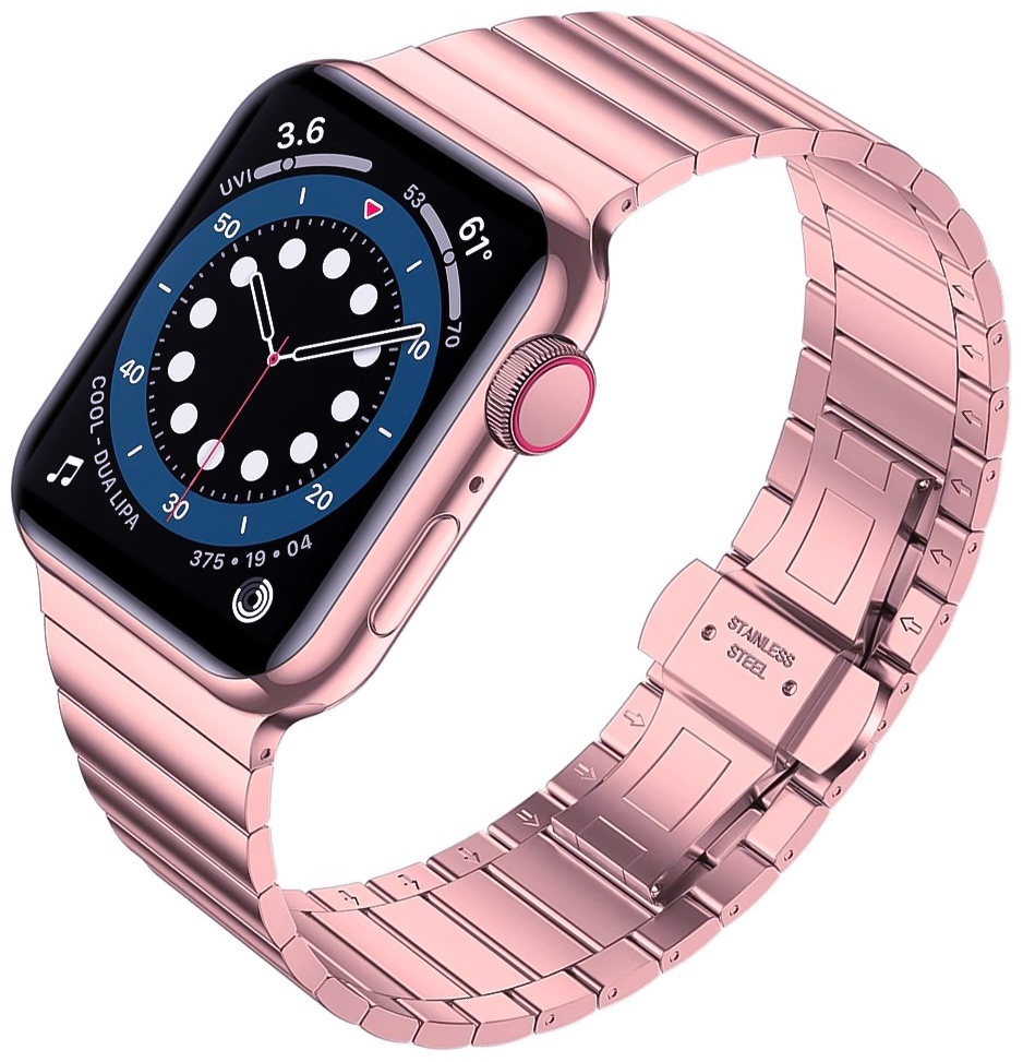Купить Ремешок для Apple Watch Series 7, Watch Series 8 розовый в ...