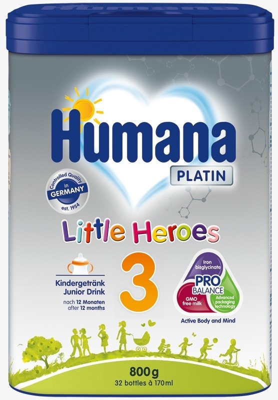 Купить Молочная смесь Humana Platin 3, 800 г в Алматы – Магазин на Kaspi.kz