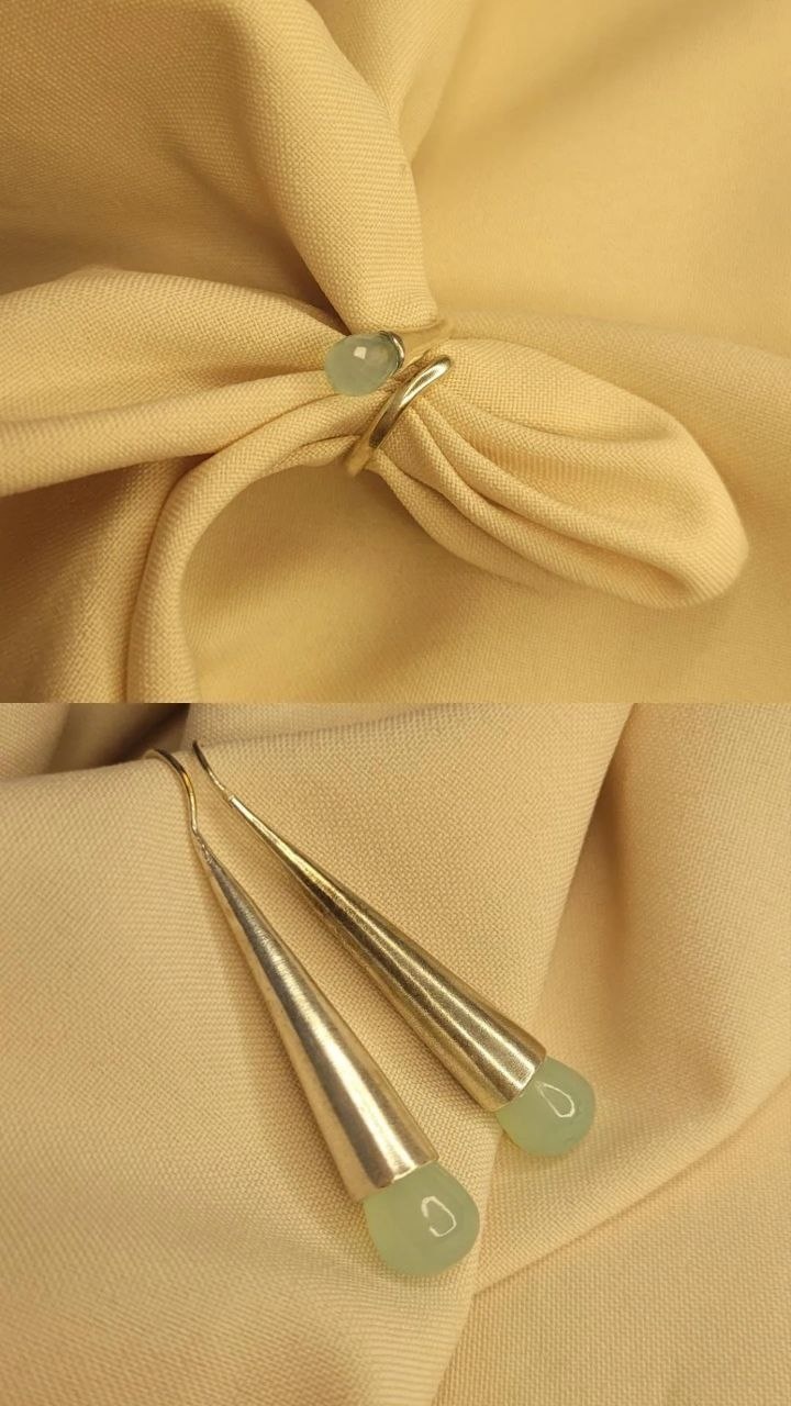Corde КГ0216,СГ0216 вес 16.01 г серебро, халцедон