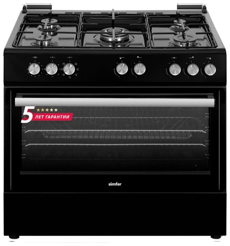 Купить Кухонная плита Simfer F85MB52001 черный в кредит в Алматы ...