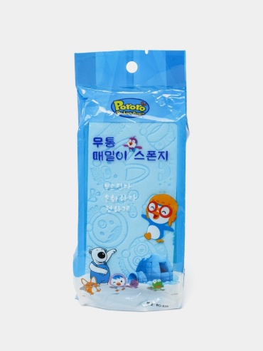 Pororo губка для тела, универсальное голубой 1 шт