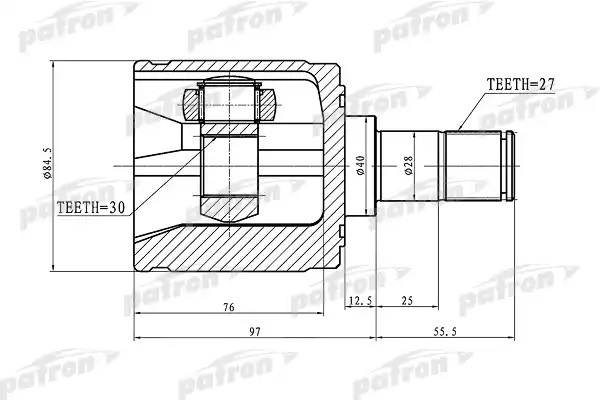 PATRON шрус PCV1340