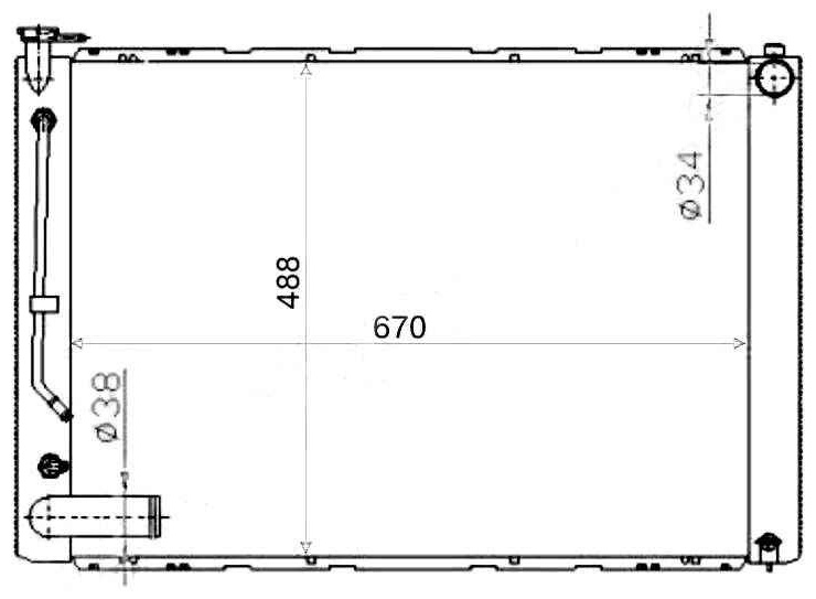SAT радиатор основной TY0003MCU30