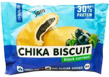 CHIKALAB печенье протеиновое Chika Biscuit черная смородина 1 шт