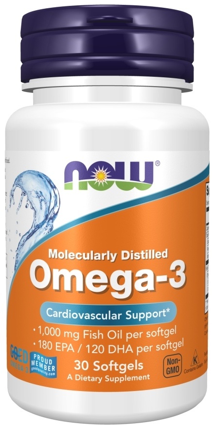 Купить NOW Omega-3 капсулы 30 шт в кредит в Алматы – Kaspi Магазин