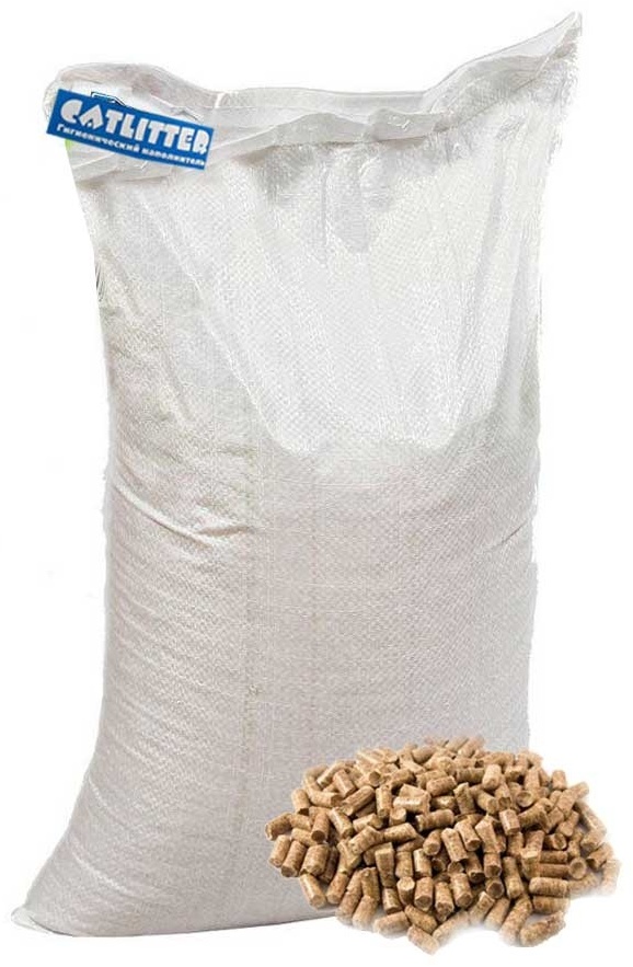 Наполнитель CATLITTER Древесный впитывающий 20 кг