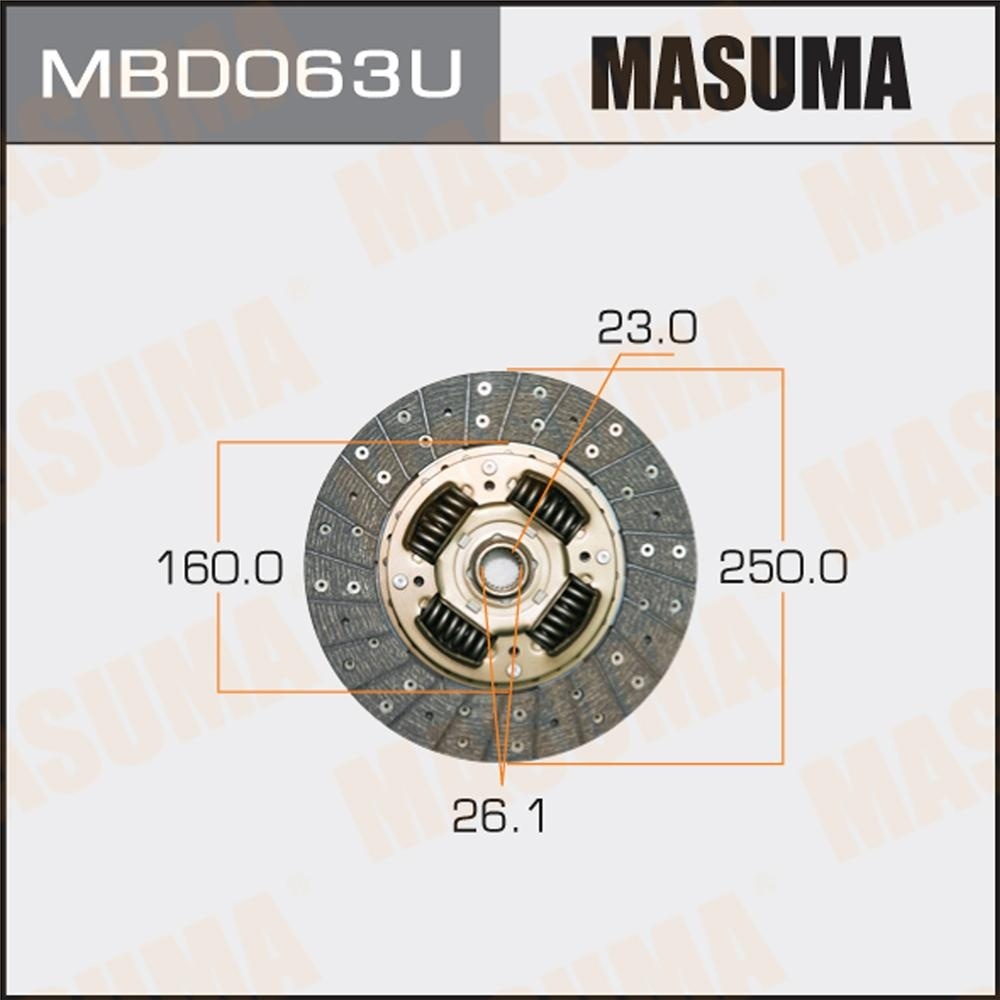 MASUMA диск сцепления MBD063U