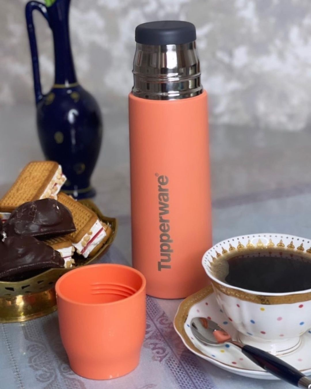 Купить Классический термос Tupperware 0.52 л 170107 оранжевый в Алматы ...