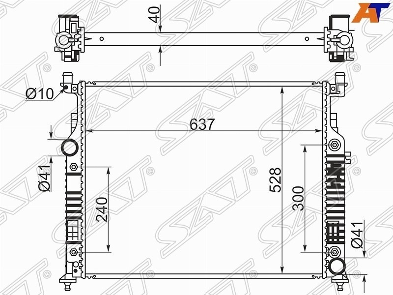 SAT радиатор основной MB000505