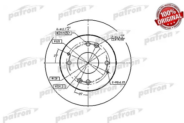Диски PATRON задние PBD2669