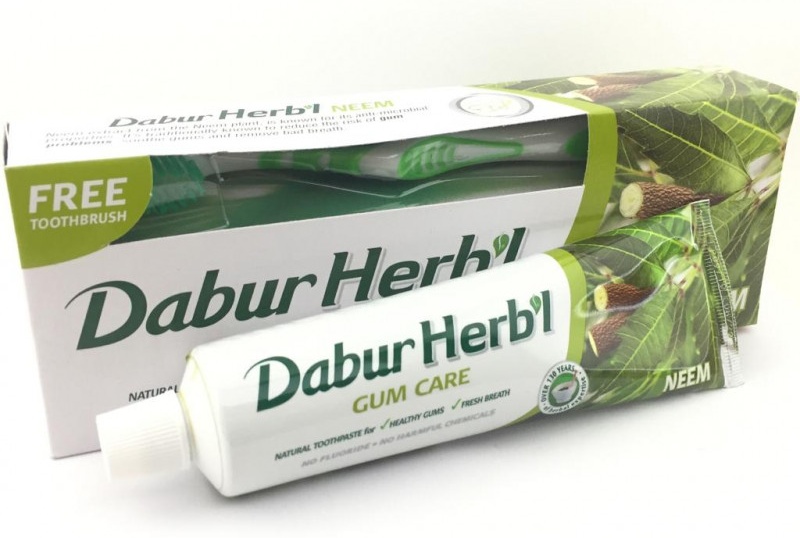 Dabur зубная паста с щеткой Herbl Gum Care Neem 150 г