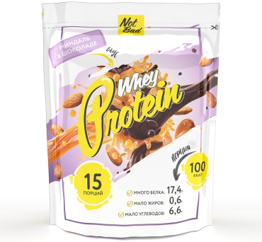Not Bad Whey Protein Миндаль в Шоколаде 450 г