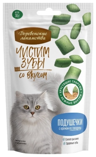 Деревенские лакомства подушечки с кремом из говядины 30 г