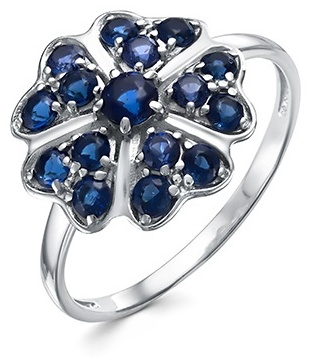 Купить Кольцо Lucente Silver 10-0373_сап_185 размер 18.5 вес 2.65 г ...