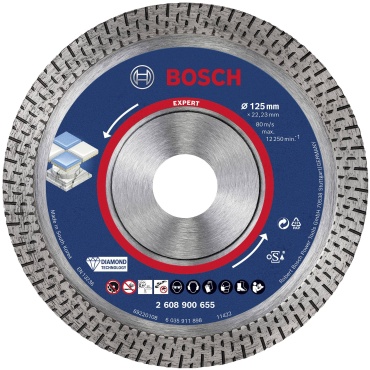 Диск отрезной алмазный 125x22.23х1.4 мм, Bosch 2608900655