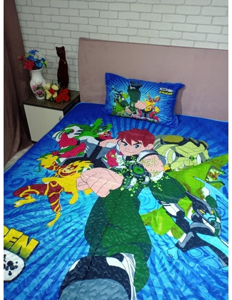 Детский плед Moontex Ben10 150х200 см, поликоттон, мультиколор