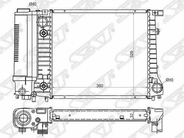 SAT радиатор основной SG-BW0009