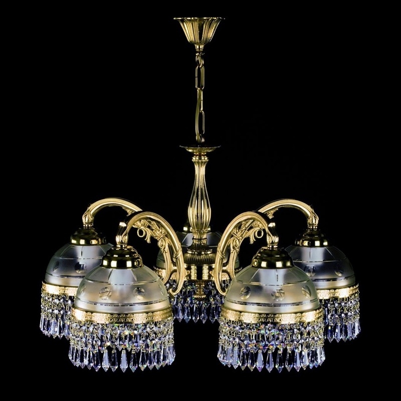 Люстра подвесная ArtGlass E27, кол-во ламп: 5 шт