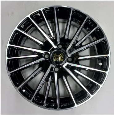 Powcan 2852 6.5x15/4x100 D67.1 ET35 4 диска черный, серебристый