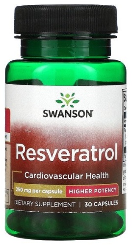 Swanson БАД Resveratrol 250 мг 30 капсул