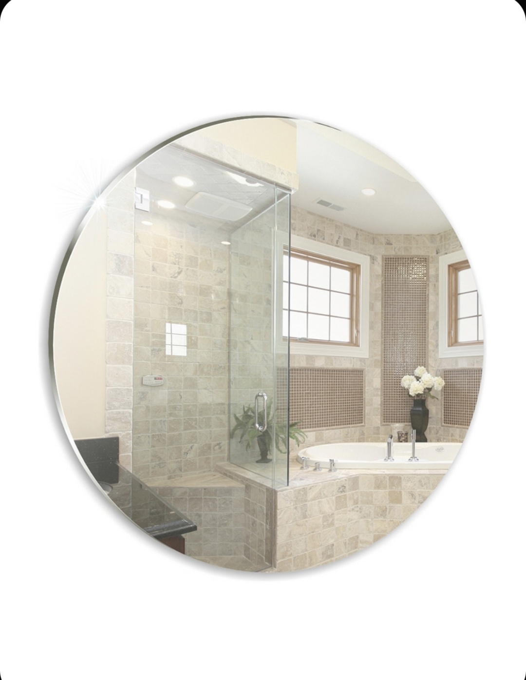 Зеркало настенное Mixline 40x40 см