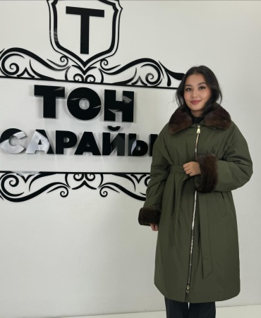 Пуховик ТОН САРАЙЫ хаки
