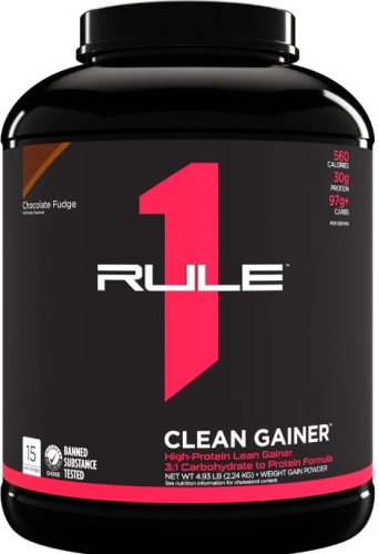 Rule 1 CLEAN GAINER (Chocolate Fudge) 2240 г