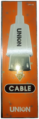 Кабель Union USB 2.0 (F), micro-USB 2.0 (M), 1 м, UN-08 белый