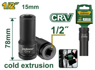 Jadever торцевая головка ударная глубокая 1/2 JDMS3215 1 шт
