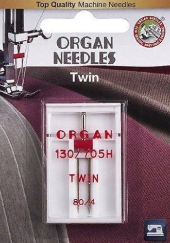 Игла Organ Twin 1-80/4 Blister 1 шт