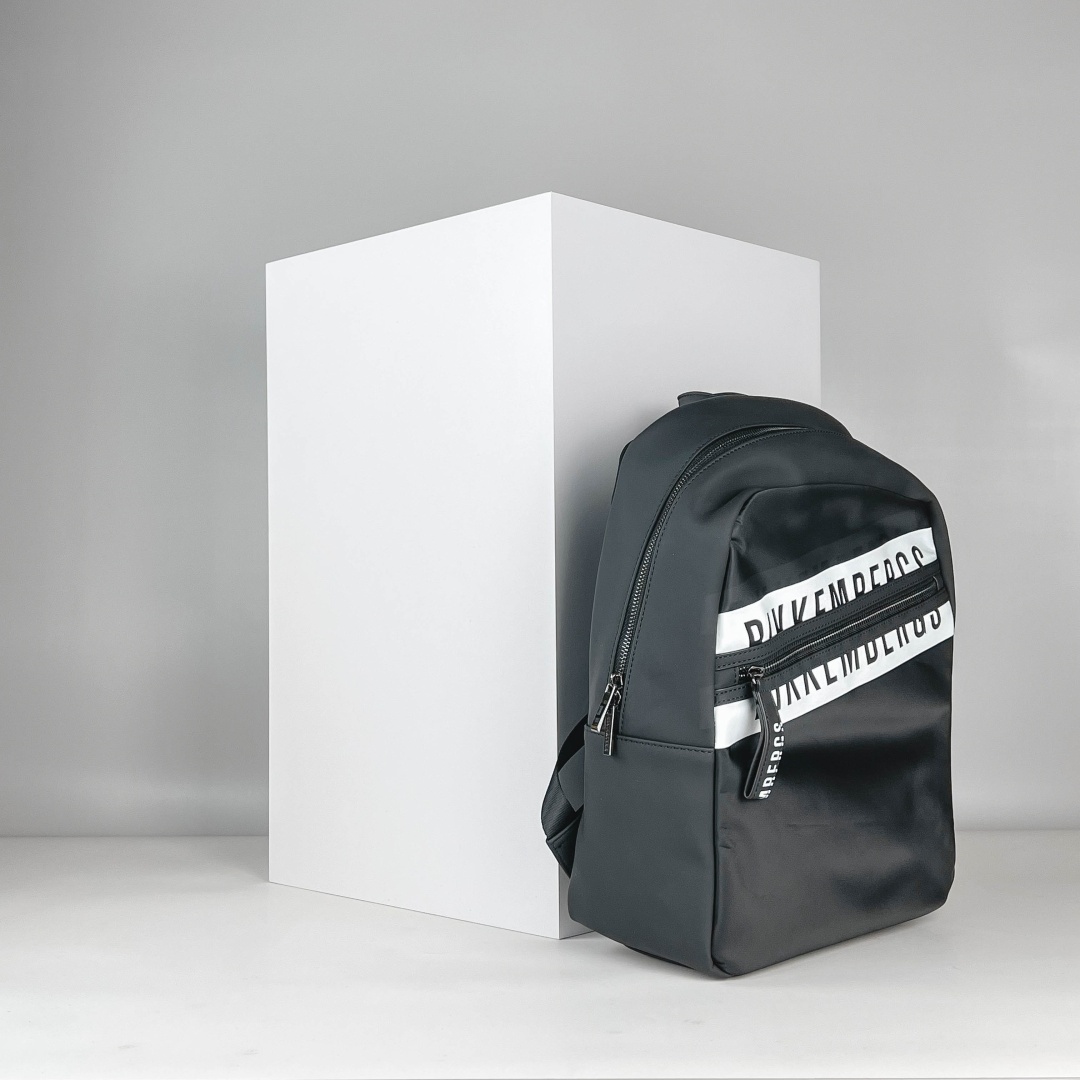 Рюкзак Bikkembergs нейлон черный, белый