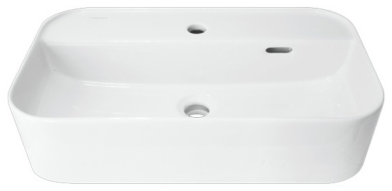 Купить Раковина Sanita Luxe Infinity 60 SLF ВКС накладная прямоугольная ...