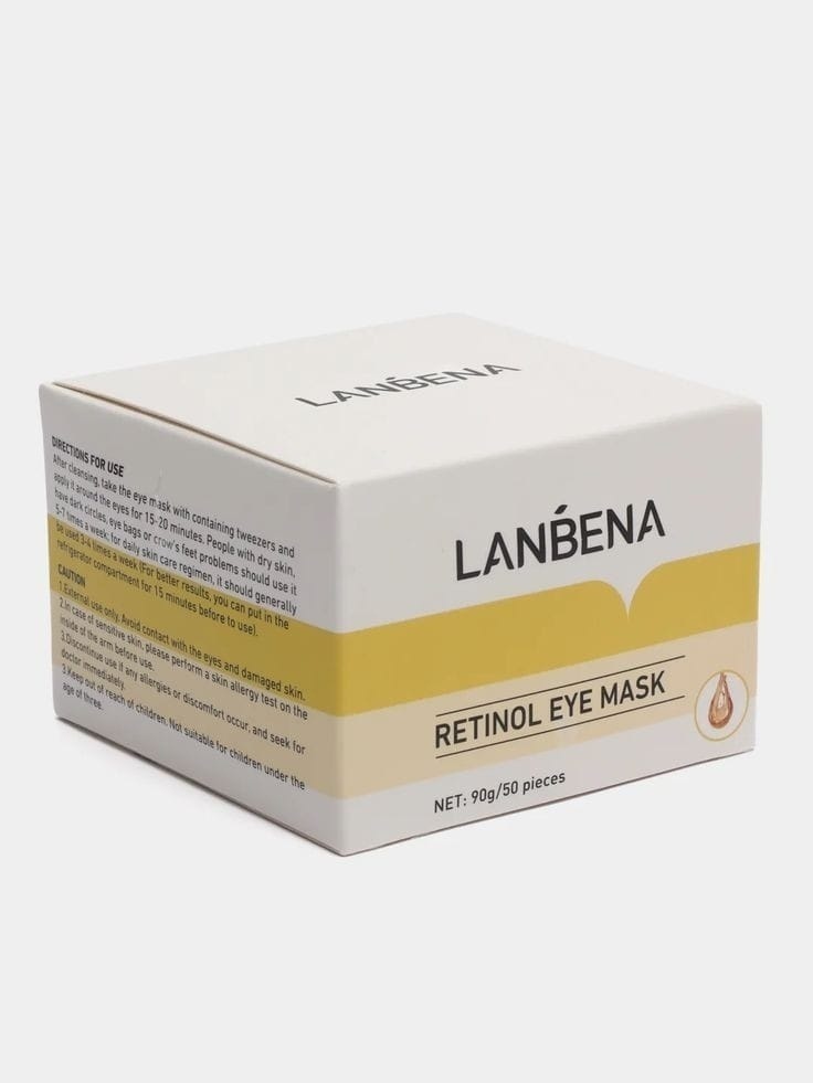 Купить Патчи LANBENA тканевые Retinol Eye Mask от темных кругов 50 шт в ...