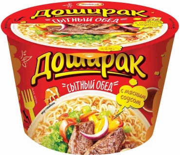 Doshirak лапша Сытный обед с мясным соусом 110 г